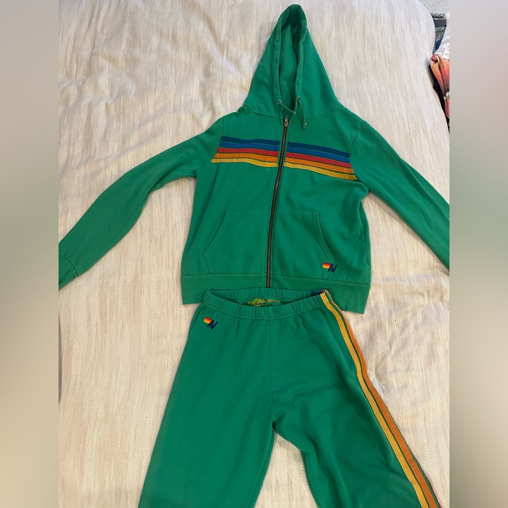 Aviator Nation Sweatsuit in Green